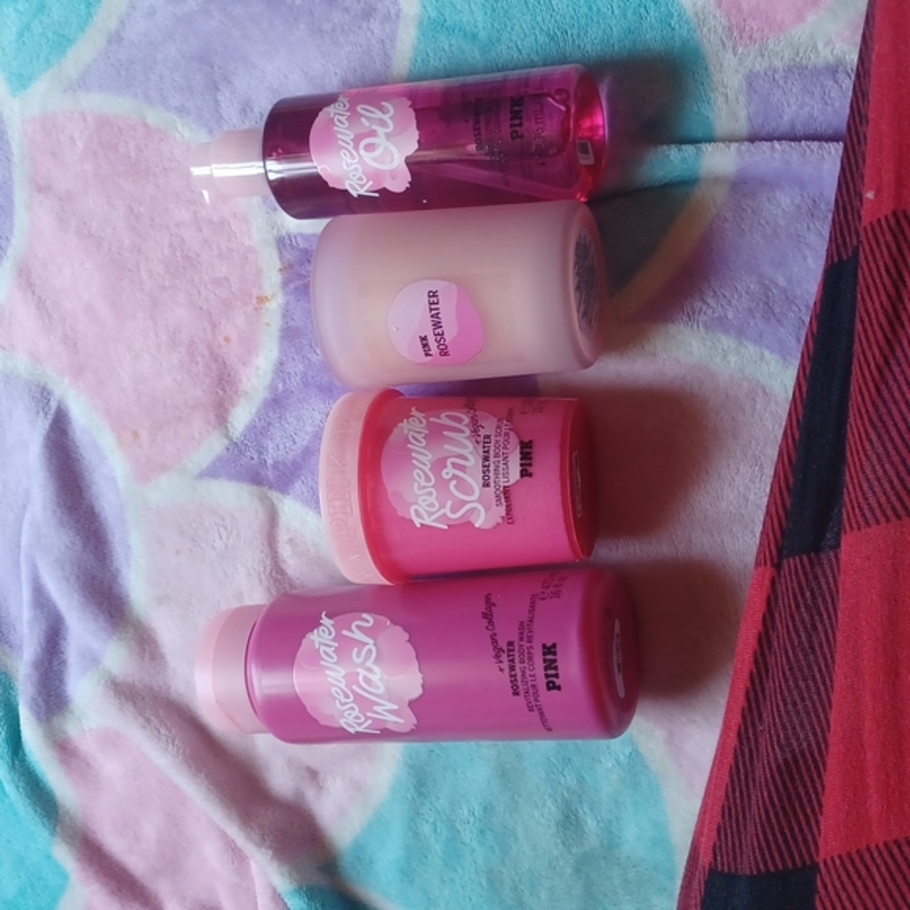 Pink Rosewater body products